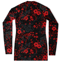 Chokefish™ Long Sleeve Rashguard Floral Woman's Shirt-001