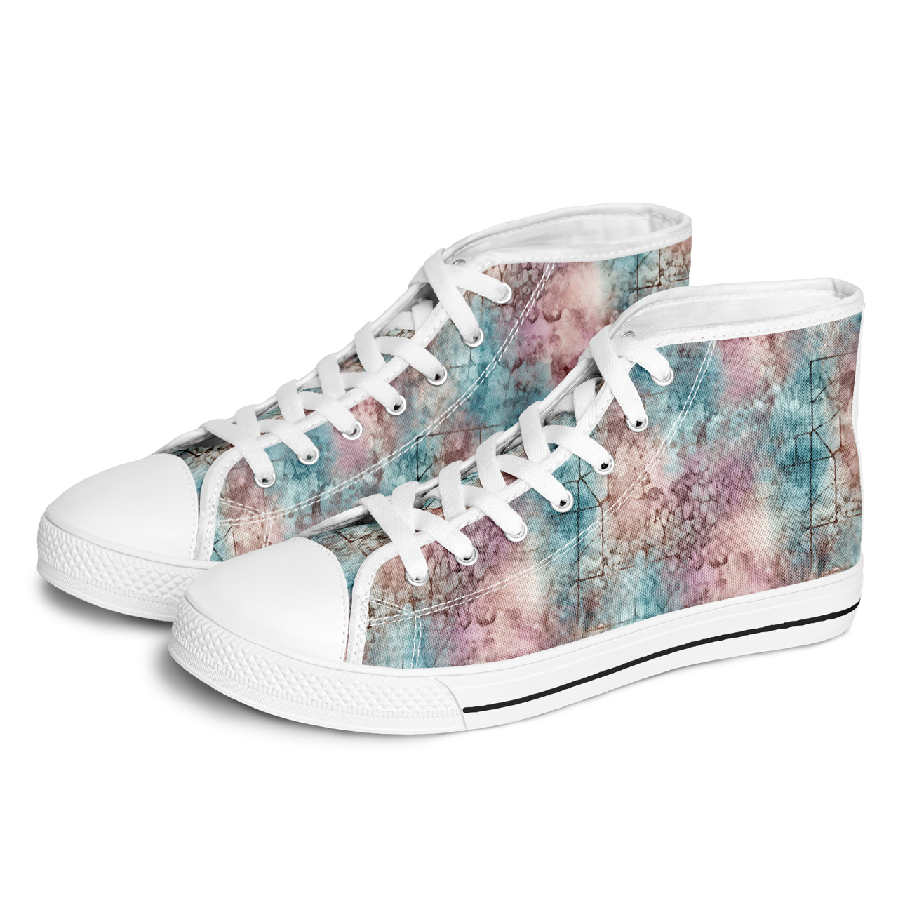 Chokefish™ Urban Peak Retro High Tops-Acid-Wash-003