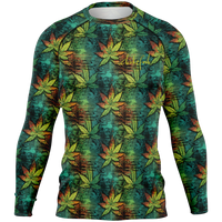 Chokefish™ Long Sleeve Rashguard Cannabis Men's Shirt-004