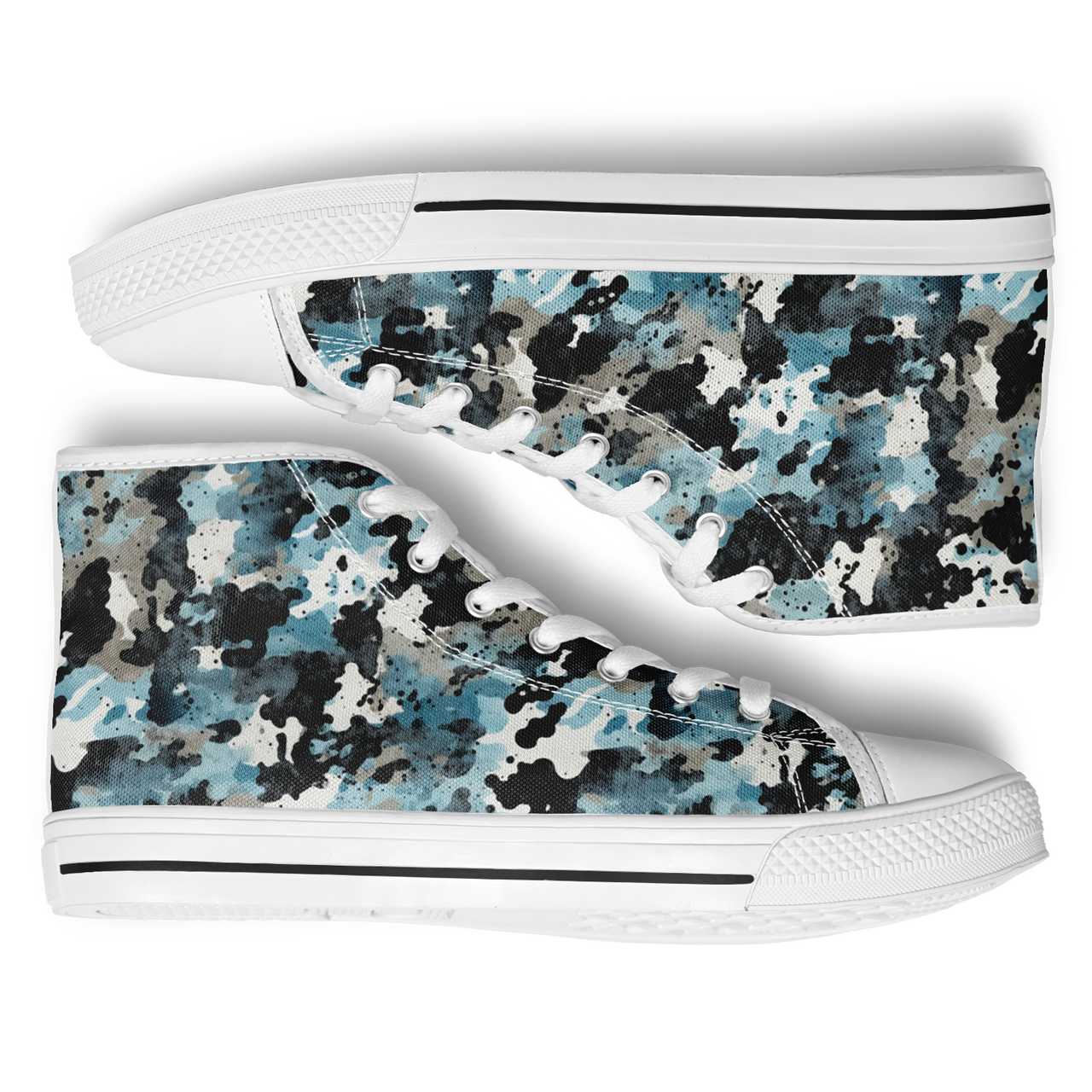 Chokefish™ Urban Peak Retro High Tops-Acid-Wash-010