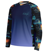 Chokefish™ Long Sleeve Every Day All Weather Trees&Boats Shirt Men's-016