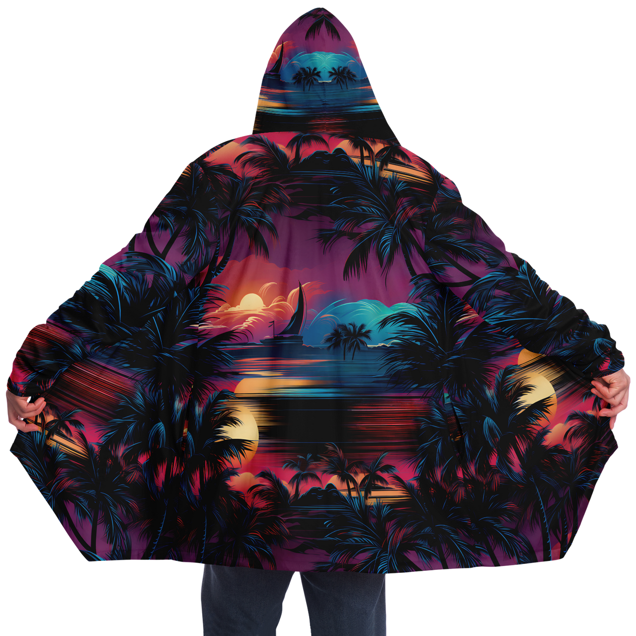 Chokefish™ Trees&Boats Cloaks Unisex-001B