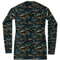 Chokefish™ Long Sleeve Rashguard Marine Woman's Shirt-003