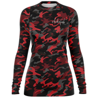 Chokefish™ Long Sleeve Rashguard Camouflage Woman's Shirt-010