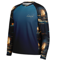 Chokefish™ Long Sleeve Every Day All Weather Trees&Boats Shirt Men's-015-Special-Edition