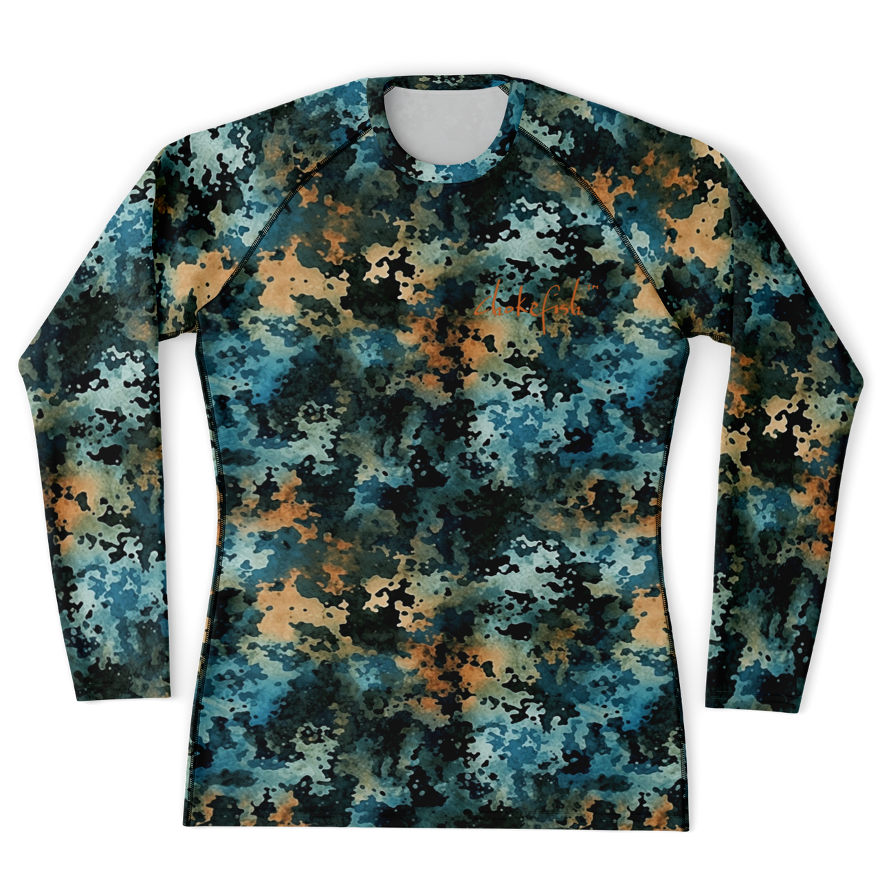 Chokefish™ Long Sleeve Rashguard Acid-Wash Men's Shirt-016