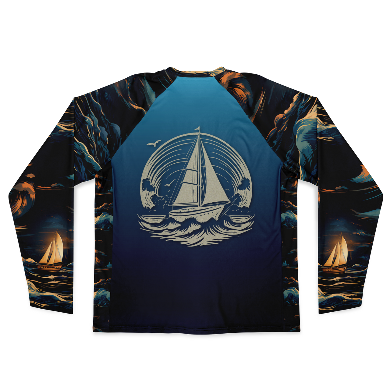 Chokefish™ Long Sleeve Every Day All Weather Trees&Boats Shirt Men's-015-Special-Edition