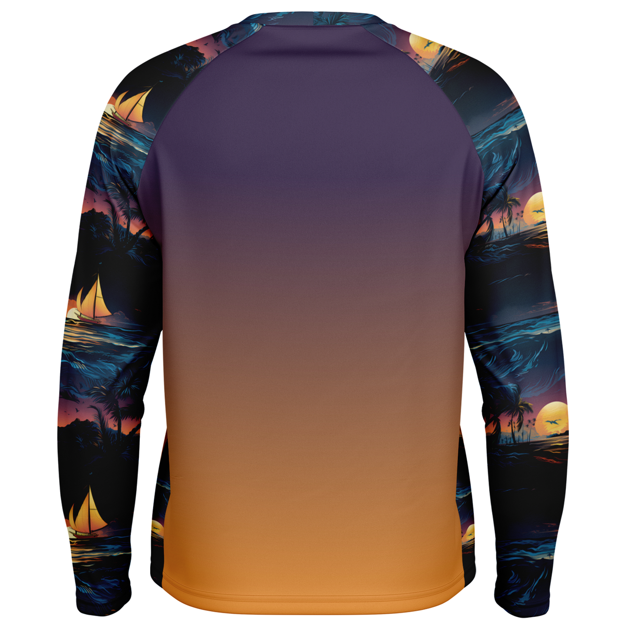 Chokefish™ Long Sleeve Every Day All Weather Trees&Boats Shirt Men's-018