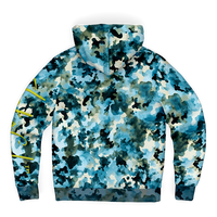 Chokefish™ Microfleece Zip-Up Hoodie Acid-Wash Colors-015B