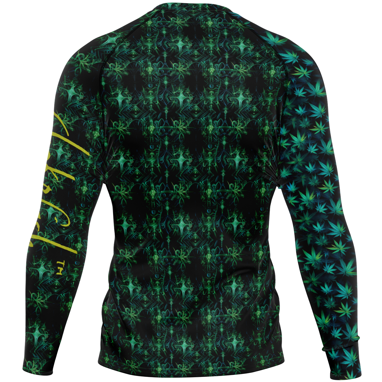 Chokefish™ Long Sleeve Rashguard Cannabis Men's Shirt-013