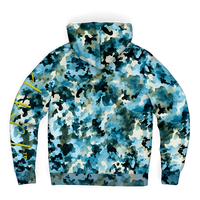 Chokefish™ Microfleece Zip-Up Hoodie Acid-Wash Colors-015