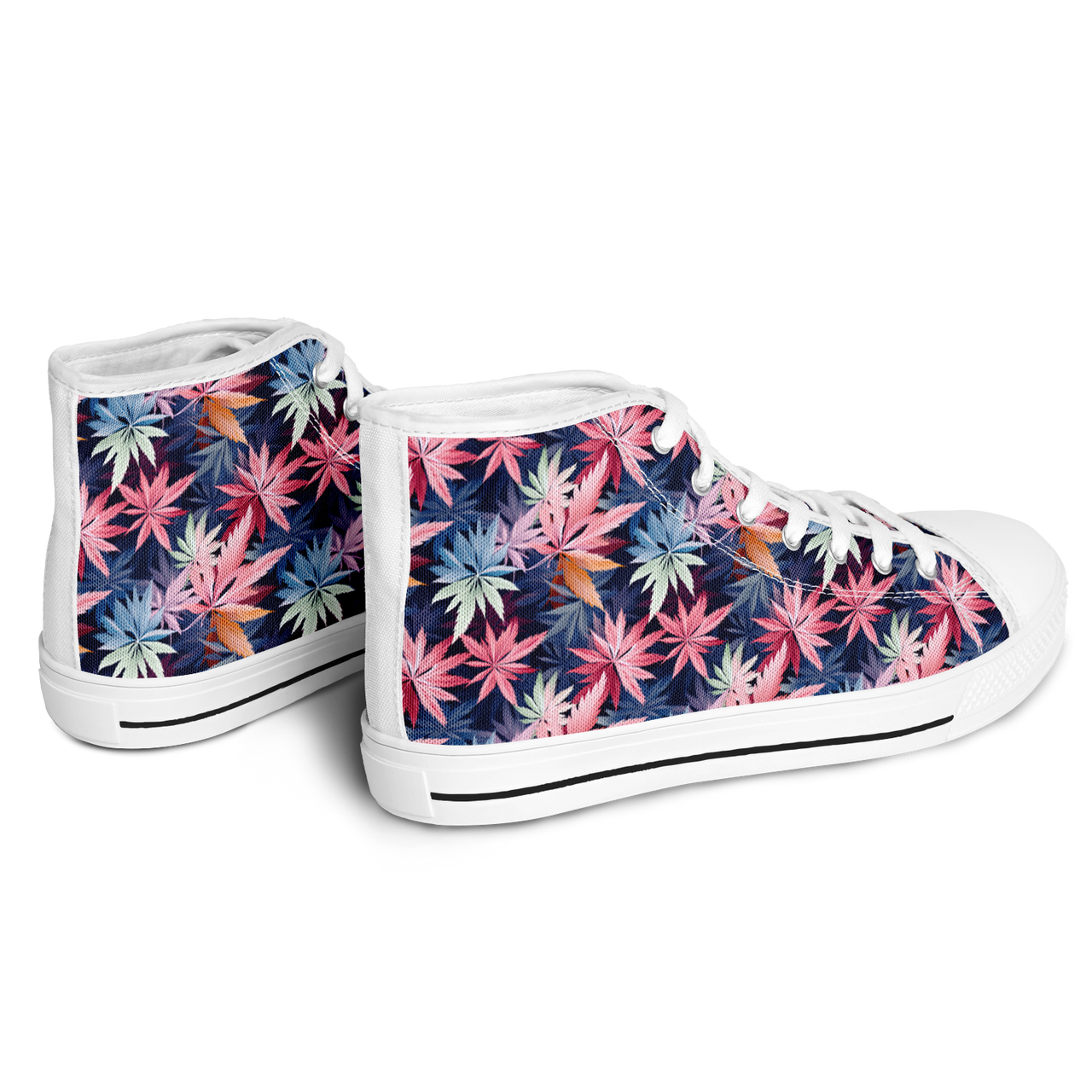 Chokefish™ Urban Peak Retro High Tops-Cannabis-001
