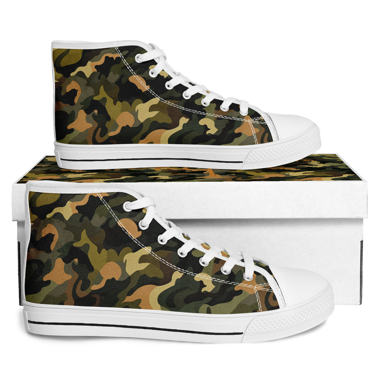 Chokefish™ Urban Peak Retro High Tops-Camouflage-018