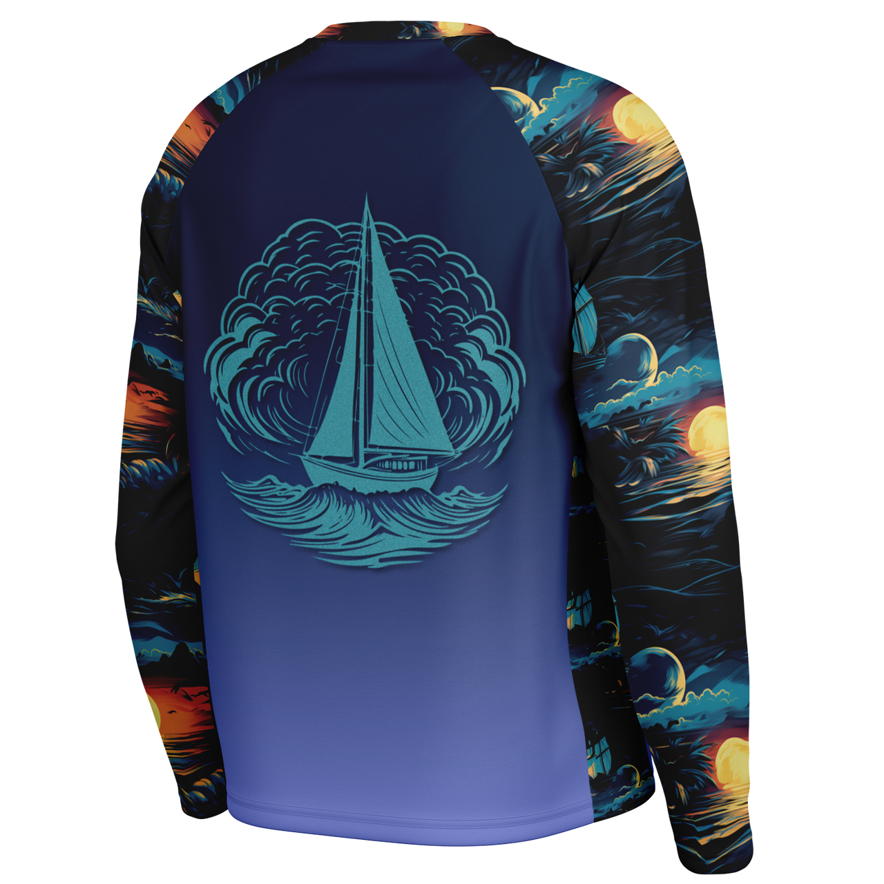 Chokefish™ Long Sleeve Every Day All Weather Trees&Boats Shirt Men's-016-Special-Edition