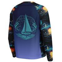 Chokefish™ Long Sleeve Every Day All Weather Trees&Boats Shirt Men's-016-Special-Edition