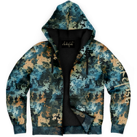 Chokefish™ Microfleece Zip-Up Hoodie Acid-Wash Colors-018B