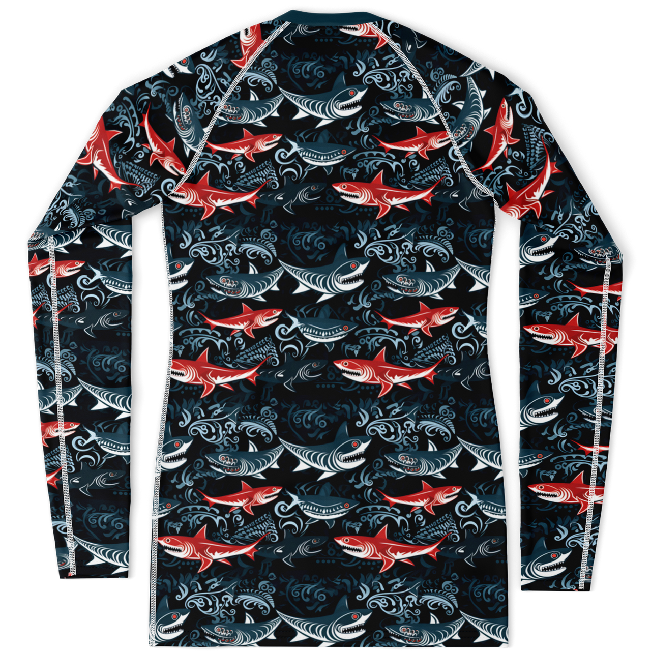 Chokefish™ Long Sleeve Rashguard Marine Woman's Shirt-002