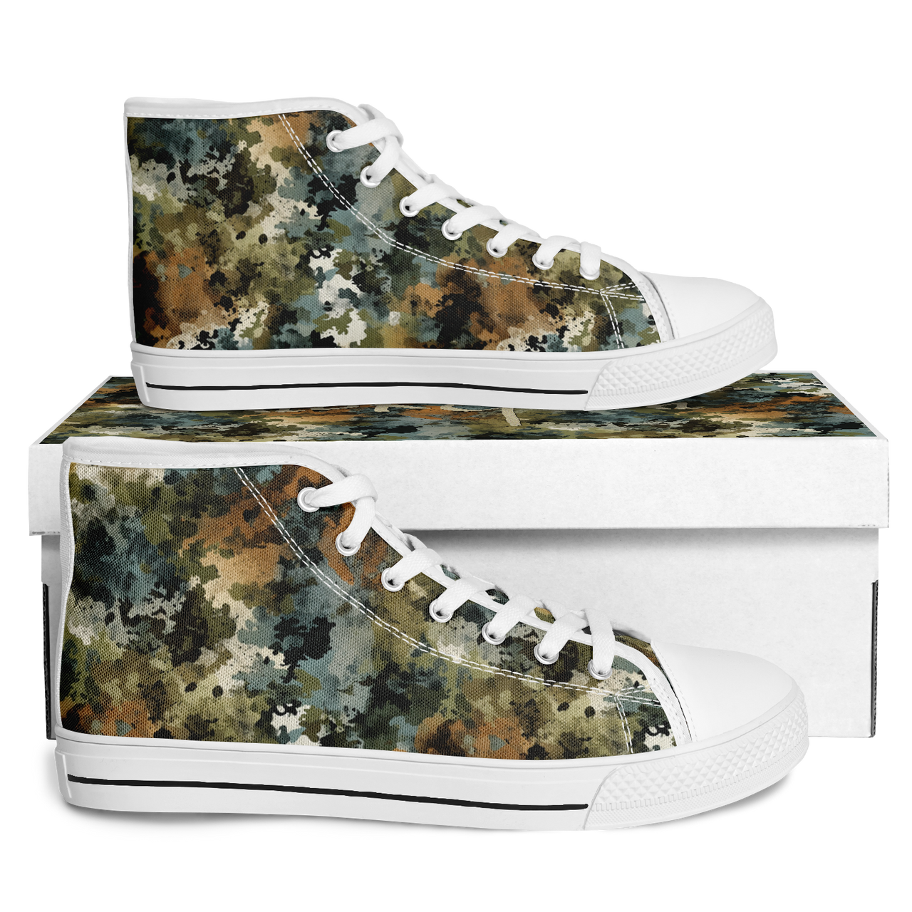 Chokefish™ Urban Peak Retro High Tops-Acid-Wash-014