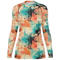 Chokefish™ Long Sleeve Rashguard Acid-Wash Woman's Shirt-002