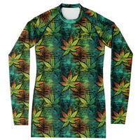 Chokefish™ Long Sleeve Rashguard Cannabis Woman's Shirt-004