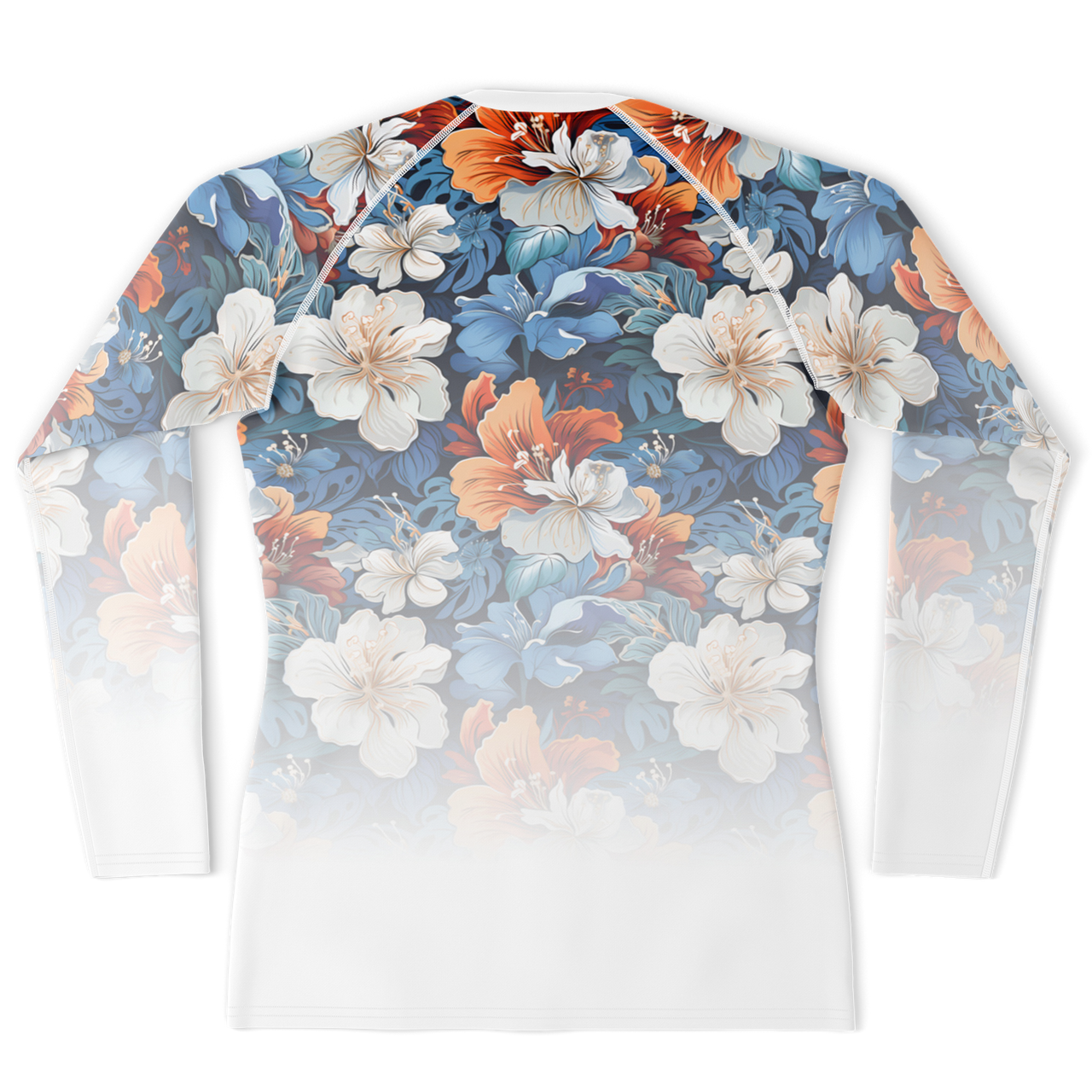 Chokefish™ Long Sleeve Rashguard Floral Men's Shirt-008-2