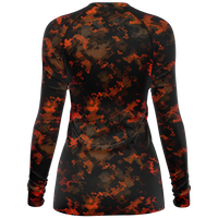 Chokefish™ Long Sleeve Rashguard Camouflage Woman's Shirt-017