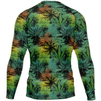 Chokefish™ Long Sleeve Rashguard Cannabis Men's Shirt-006