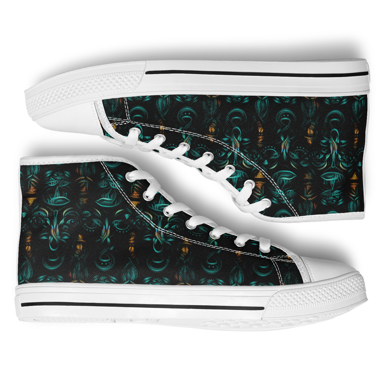 Chokefish™ Urban Peak Retro High Tops-Totems-001