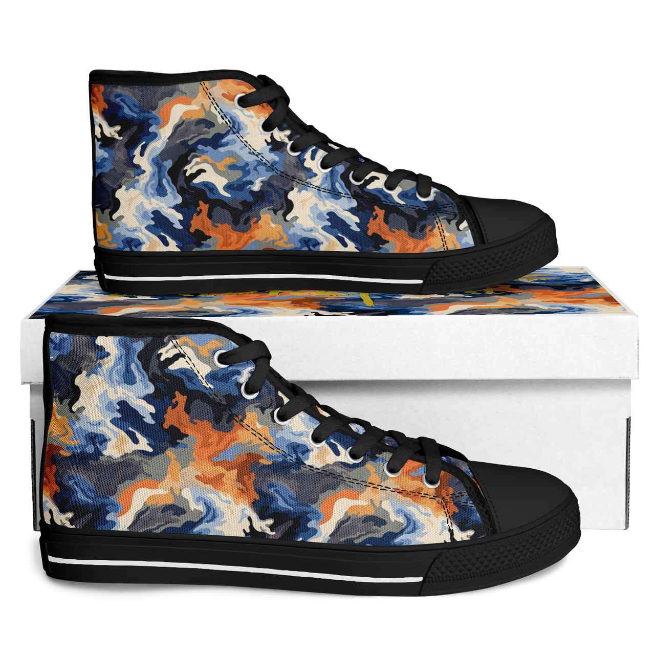 Chokefish™ Urban Peak Retro High Tops-Camouflage-006B
