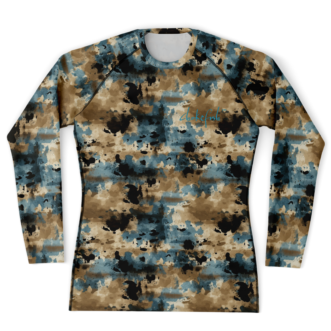 Chokefish™ Long Sleeve Rashguard Acid-Wash Men's Shirt-012