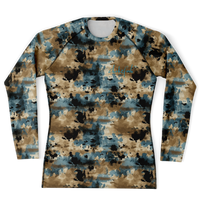 Chokefish™ Long Sleeve Rashguard Acid-Wash Men's Shirt-012