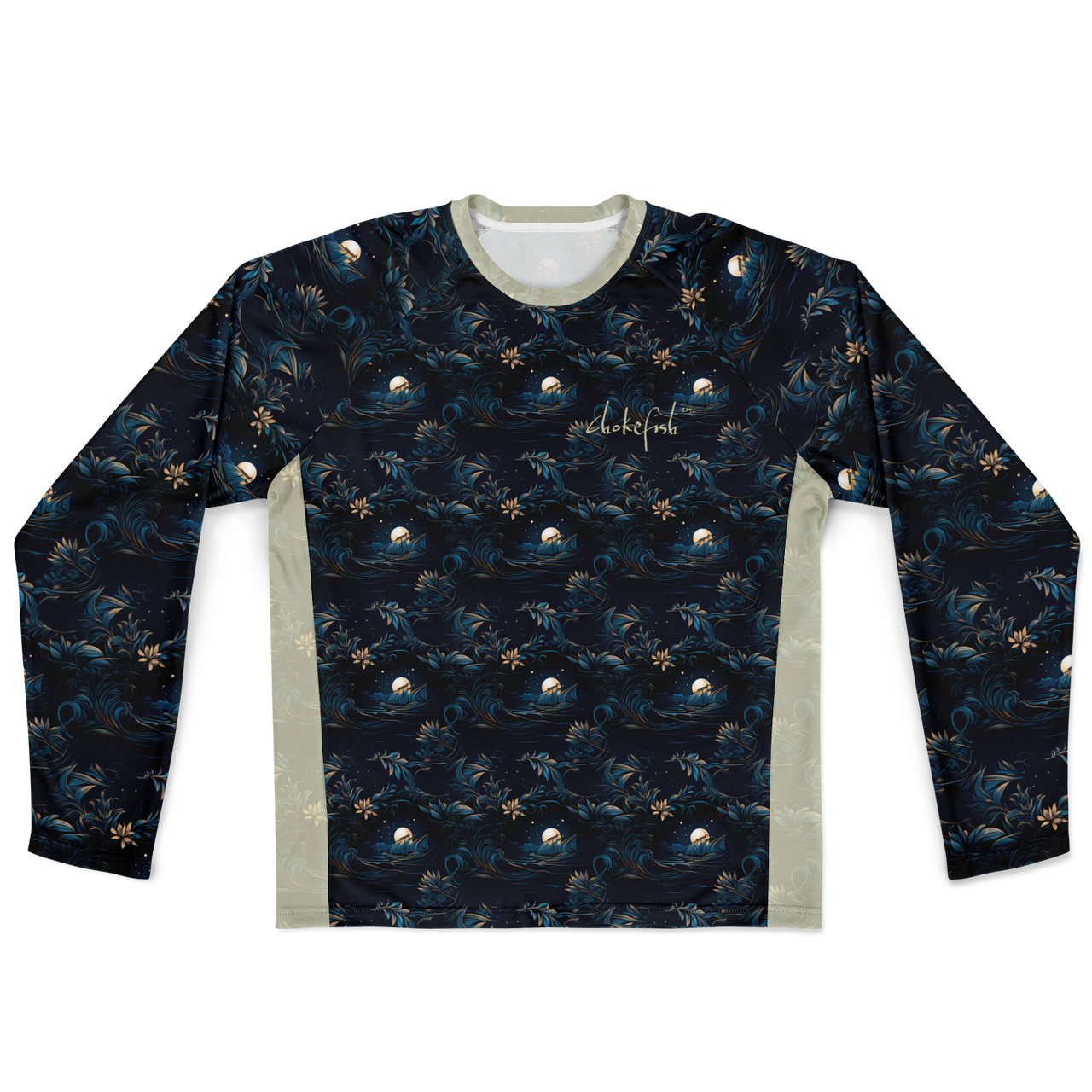 Chokefish™ Long Sleeve Every Day All Weather Trees&Boats Shirt Men's-021