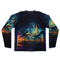 Chokefish™ Long Sleeve Every Day All Weather Trees&Boats Shirt Men's-006