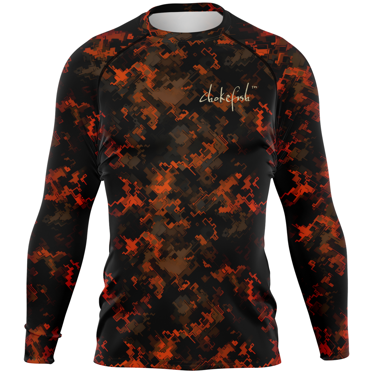 Chokefish™ Long Sleeve Rashguard Camouflage Men's Shirt-017