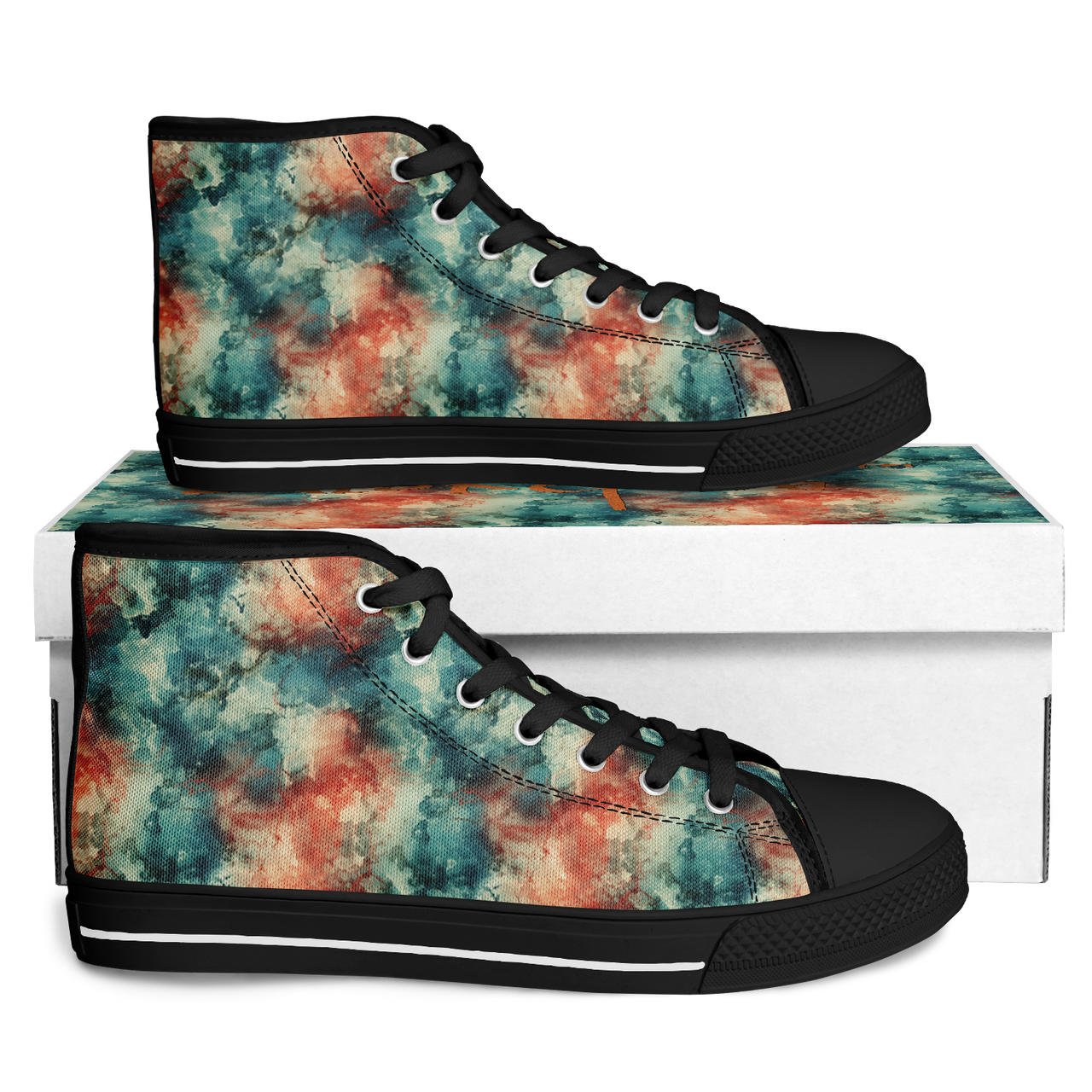 Chokefish™ Urban Peak Retro High Tops-Acid-Wash-004-2
