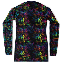 Chokefish™ Long Sleeve Rashguard Cannabis Woman's Shirt-009