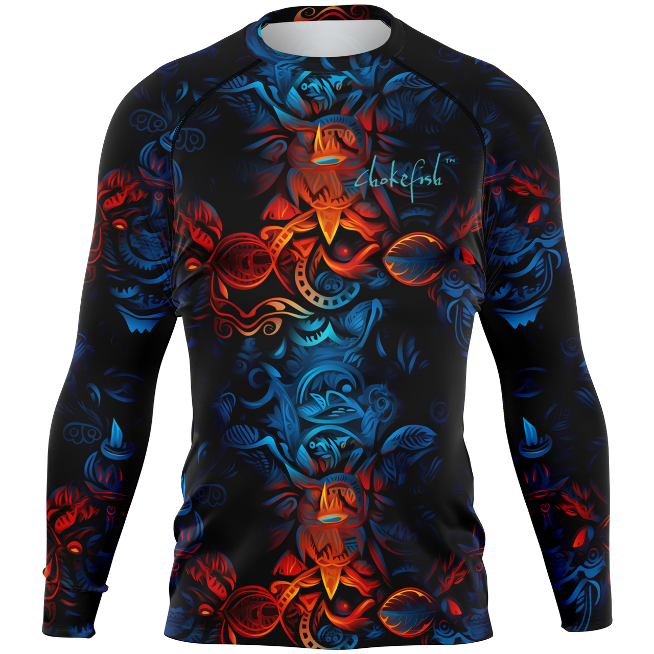 Chokefish™ Long Sleeve Rashguard Sun&Saltwater Men's Shirt-006
