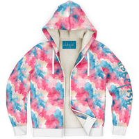 Chokefish™ Microfleece Zip-Up Hoodie Acid-Wash Colors-001