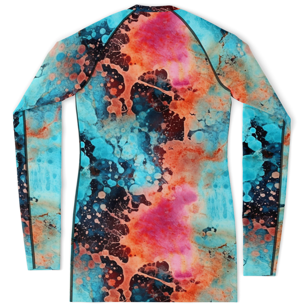 Chokefish™ Long Sleeve Rashguard Acid-Wash Woman's Shirt-005