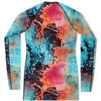 Chokefish™ Long Sleeve Rashguard Acid-Wash Woman's Shirt-005