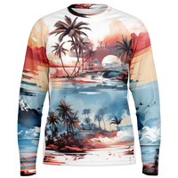 Chokefish™ Long Sleeve Every Day All Weather Trees&Boats Shirt Men's-001-Special-Edition