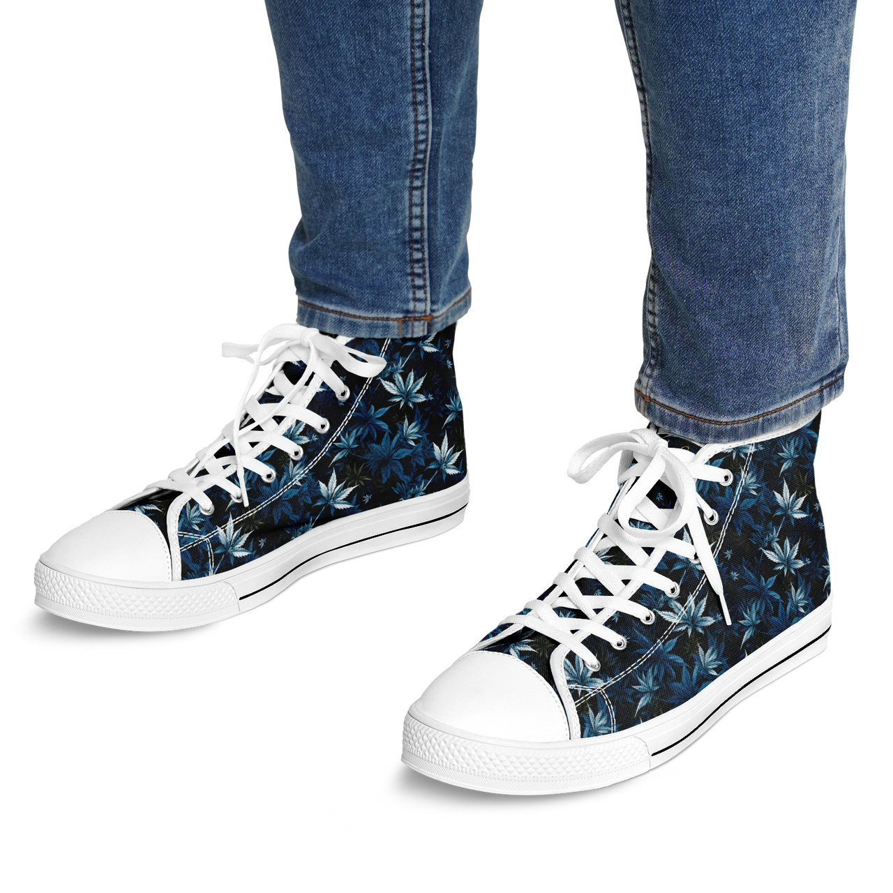 Chokefish™ Urban Peak Retro High Tops-Cannabis-008