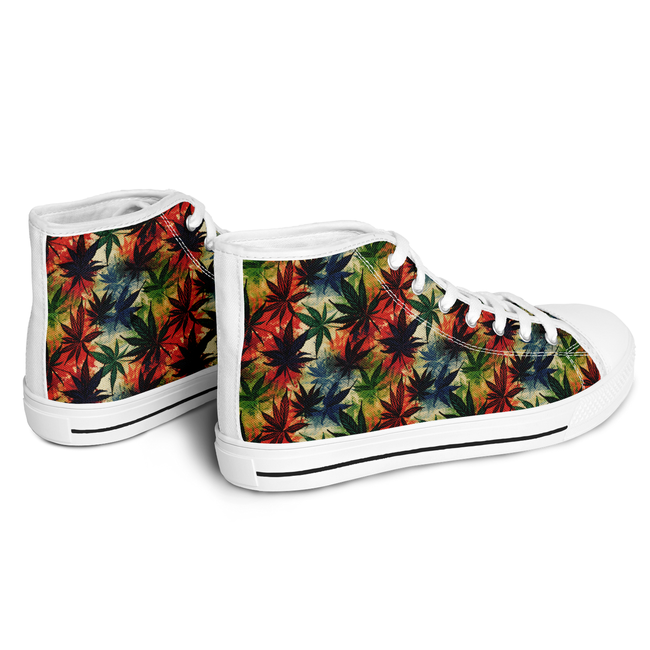 Chokefish™ Urban Peak Retro High Tops-Cannabis-004