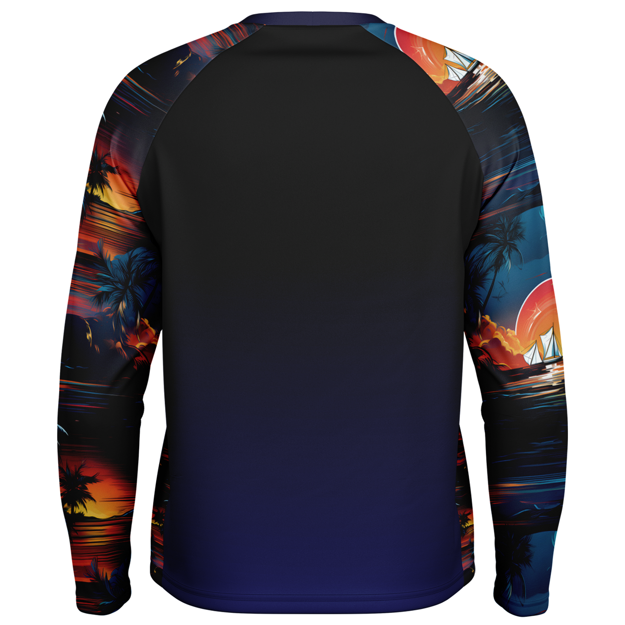 Chokefish™ Long Sleeve Every Day All Weather Trees&Boats Shirt Men's-007