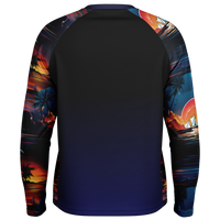 Chokefish™ Long Sleeve Every Day All Weather Trees&Boats Shirt Men's-007