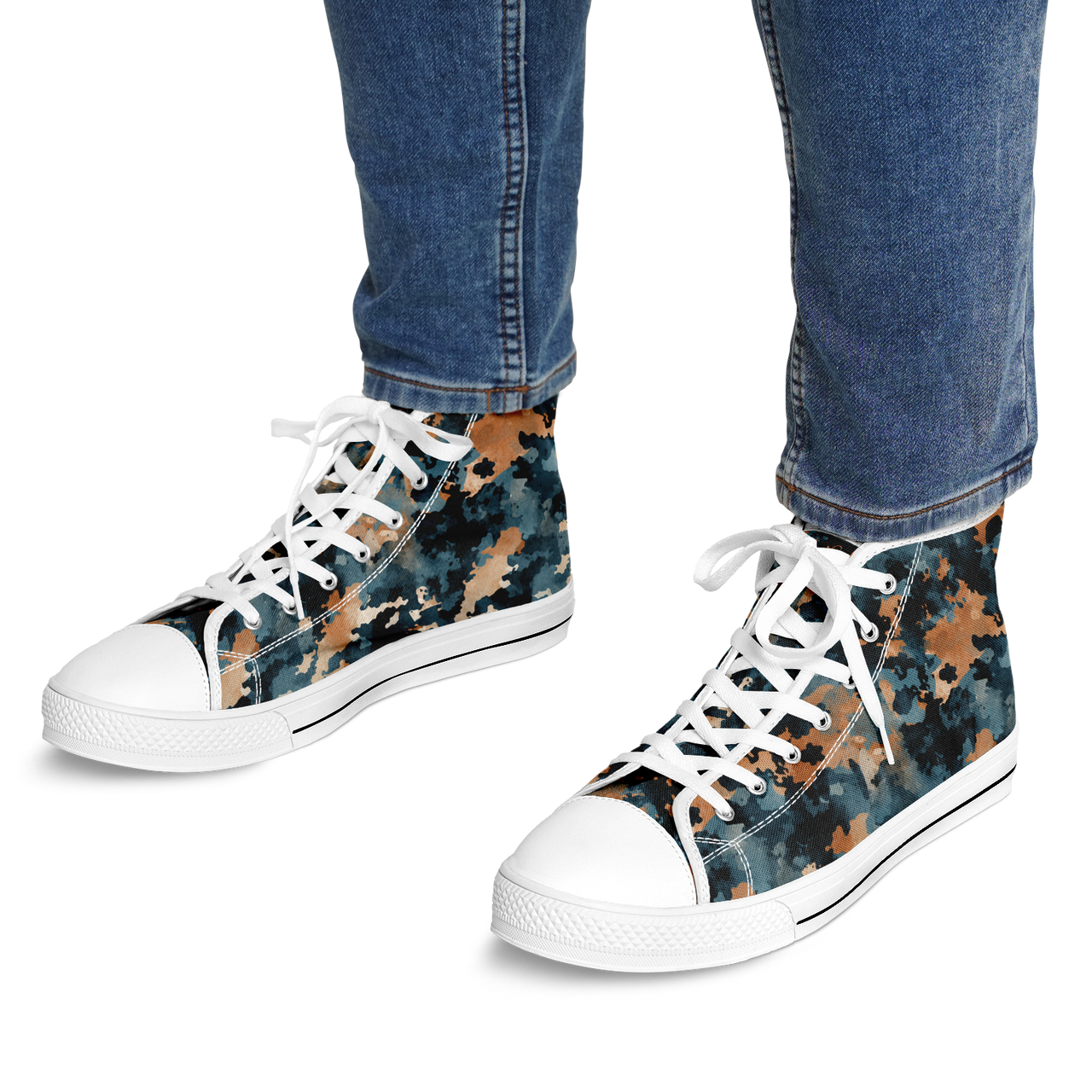 Chokefish™ Urban Peak Retro High Tops-Acid-Wash-009