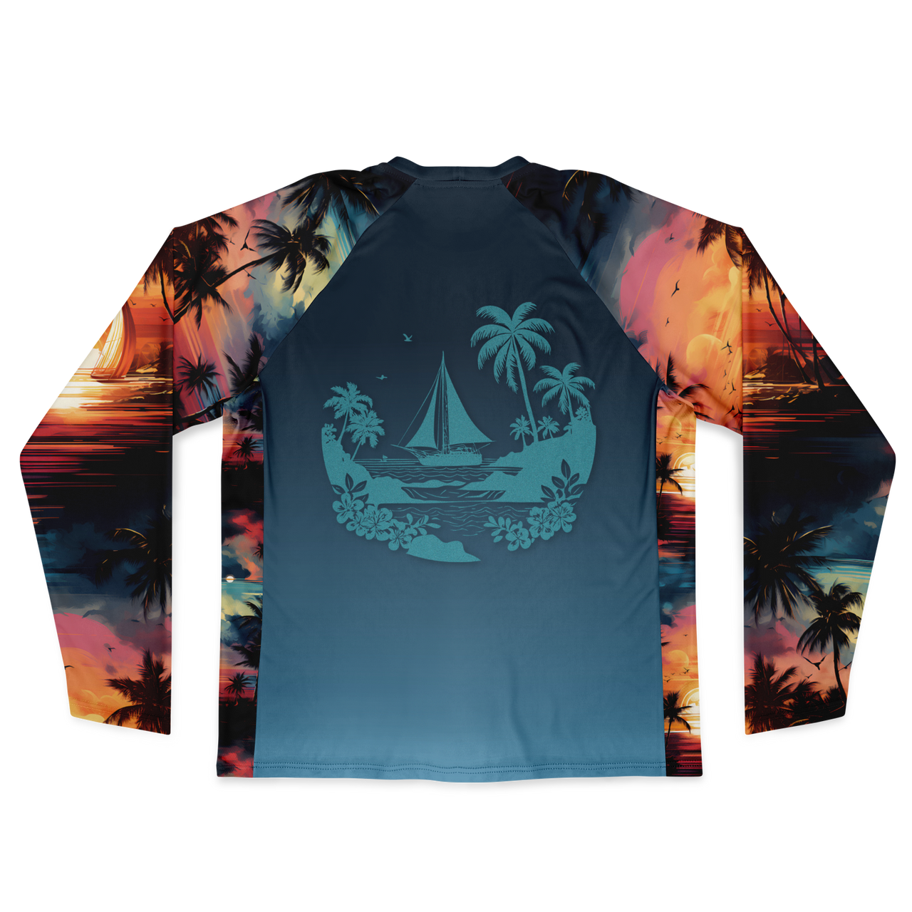 Chokefish™ Long Sleeve Every Day All Weather Trees&Boats Shirt Men's-011-Special-Edition