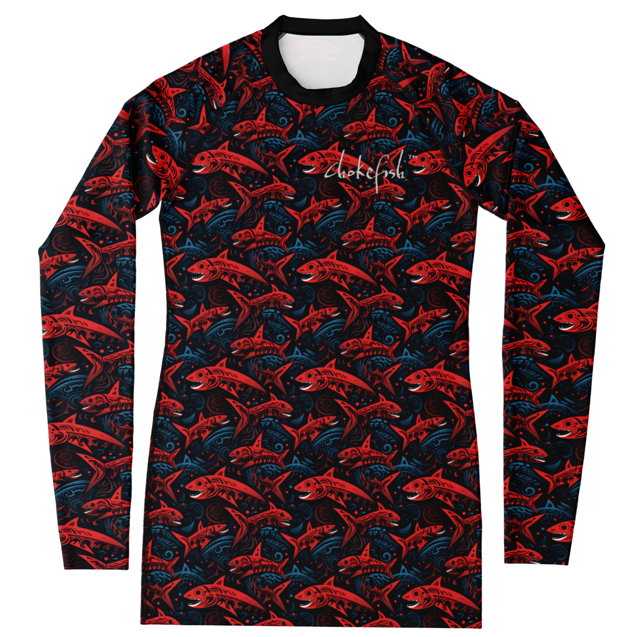 Chokefish™ Long Sleeve Rashguard Marine Woman's Shirt-001