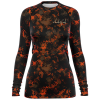 Chokefish™ Long Sleeve Rashguard Camouflage Woman's Shirt-017