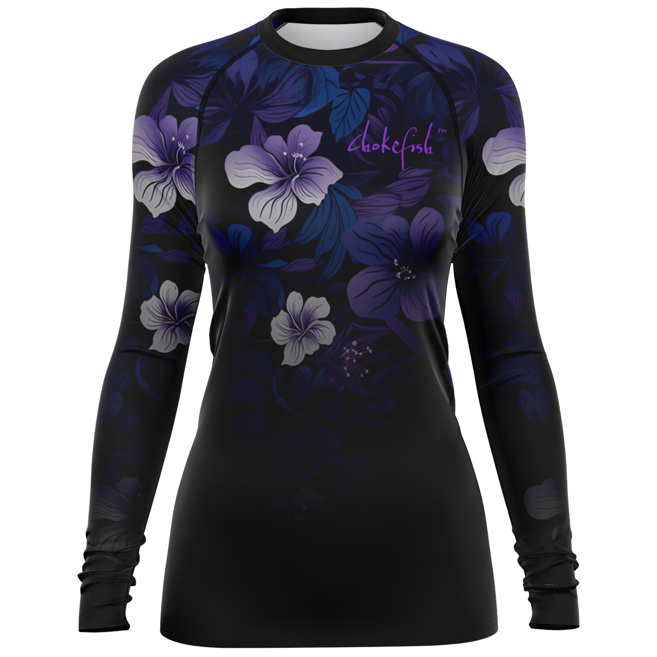 Chokefish™ Long Sleeve Rashguard Floral Woman's Shirt-006